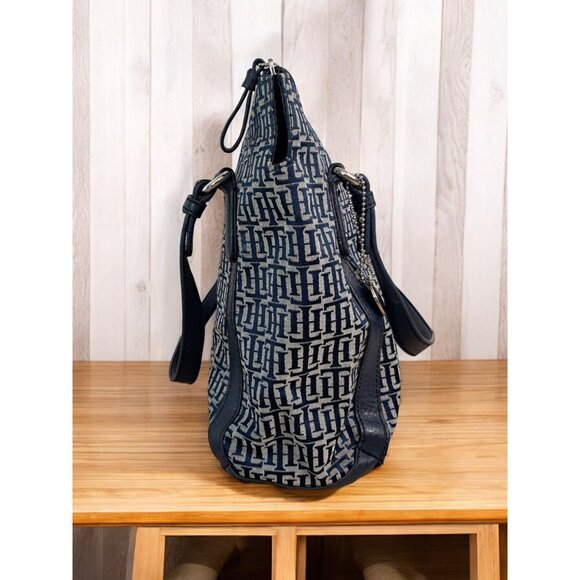 Tommy Hilfiger Large Monogram Shoulder Tote Bag - Picture 3 of 16